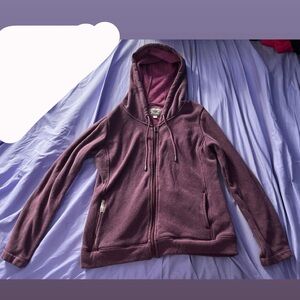 UGG Australia Plum Purple Zip Up Jacket Hoodie Size Medium